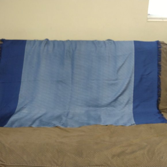 ❤️HERMES Mens Vintage 100% Silk Fringed Shawl Scarf with Box 57x36 - Picture 4 of 10